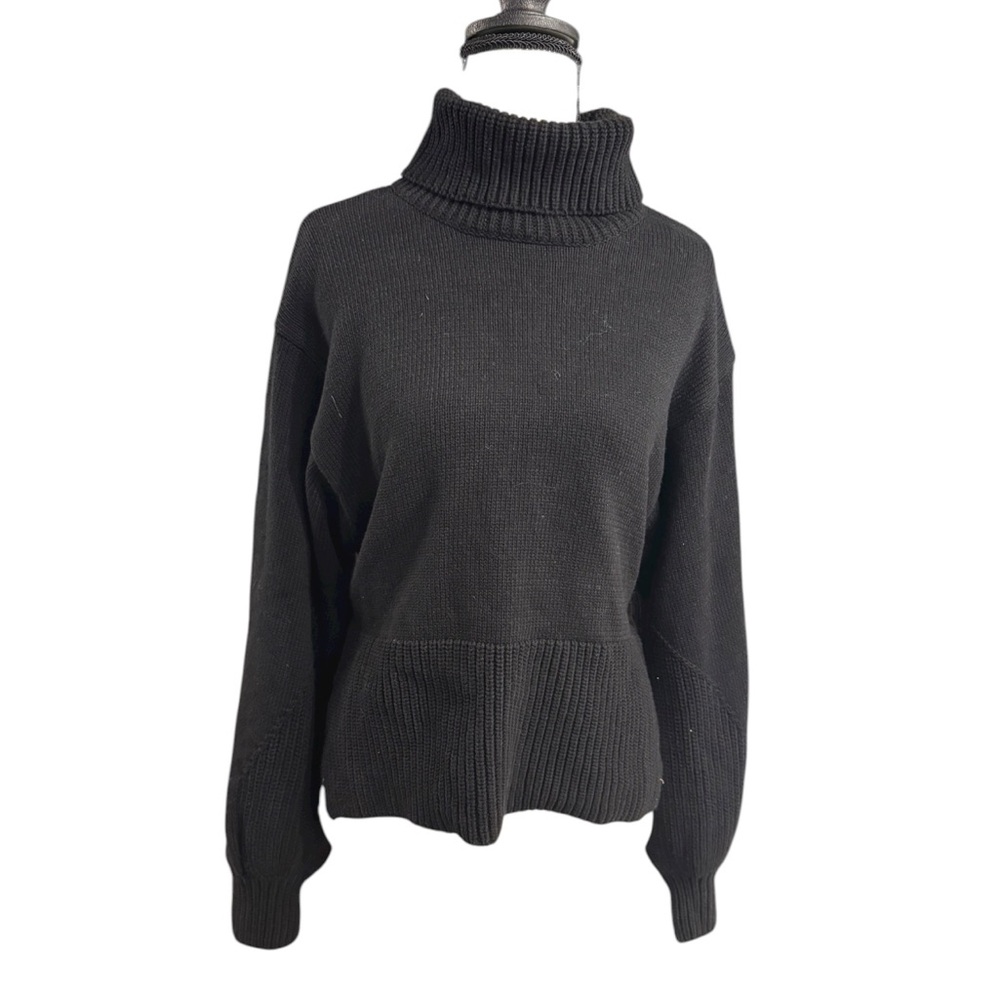 Buckled Open-Back Sweater